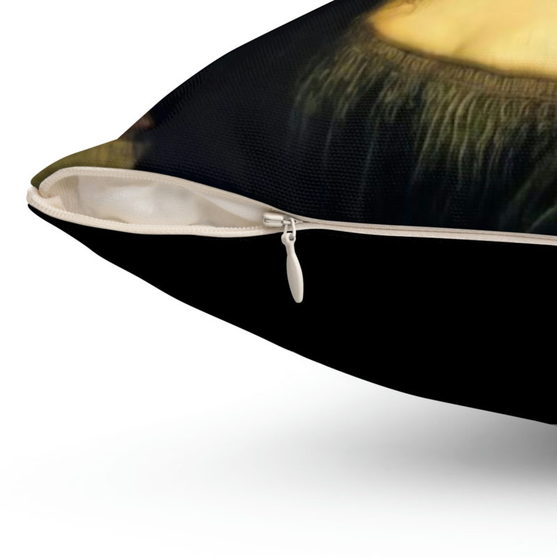 Nicolas Cage as The Mona Lisa Spun Polyester Square Pillow - Image 12