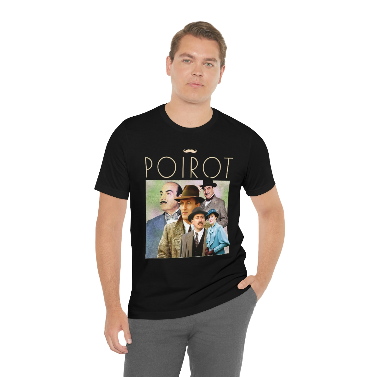 Hercule Poirot t-shirt gift idea