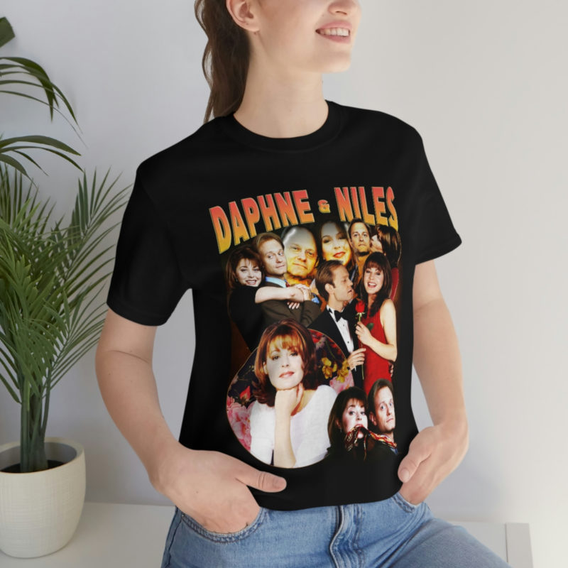 Daphne Moon and Niles Crane Frasier Fan Bella+Canvas Unisex Jersey T-Shirt | TV Romance Tees | Frasier Merch | TV Couples We Love