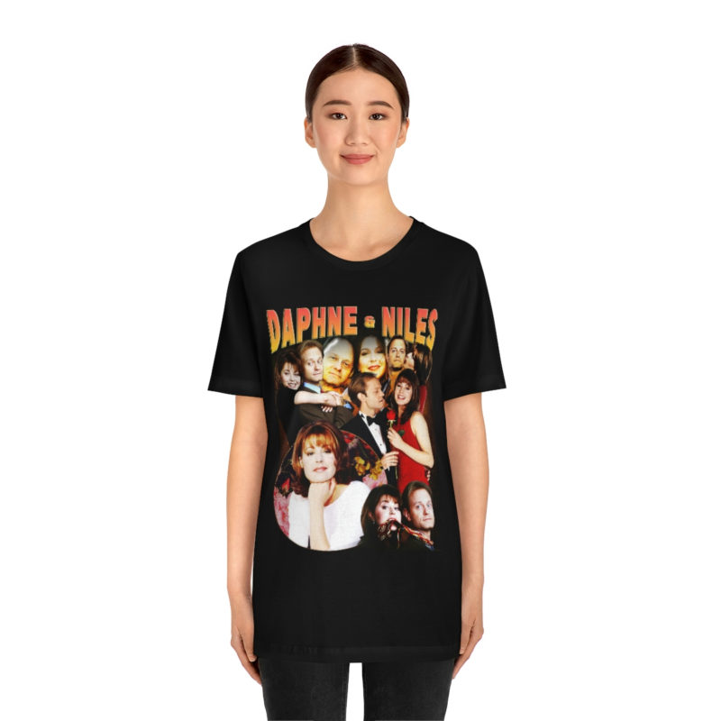 Daphne Moon and Niles Crane Frasier Fan Bella+Canvas Unisex Jersey T-Shirt | TV Romance Tees | Frasier Merch | TV Couples We Love - Image 4