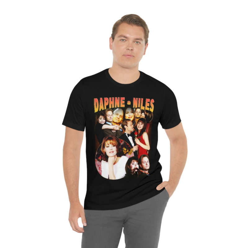 Daphne Moon and Niles Crane Frasier Fan Bella+Canvas Unisex Jersey T-Shirt | TV Romance Tees | Frasier Merch | TV Couples We Love - Image 7