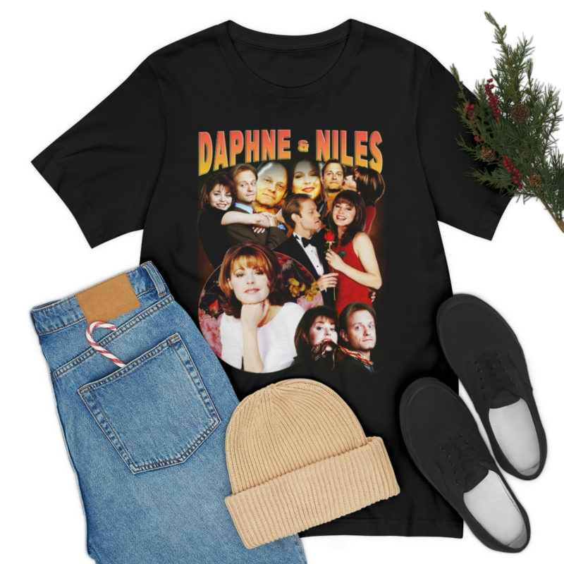 Daphne Moon and Niles Crane Frasier Fan Bella+Canvas Unisex Jersey T-Shirt | TV Romance Tees | Frasier Merch | TV Couples We Love - Image 8