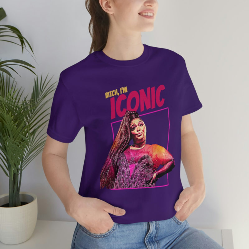 Lizzo, Bitch I'm Iconic - Bella+Canvas Unisex Jersey Short Sleeve T-Shirt - Image 27