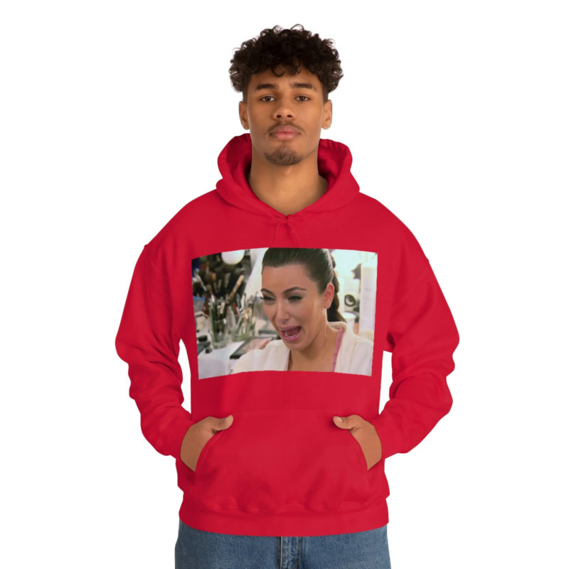 Kim Kardashian Crying Face Unisex Heavy Blend Hooded Sweatshirt - Image 27