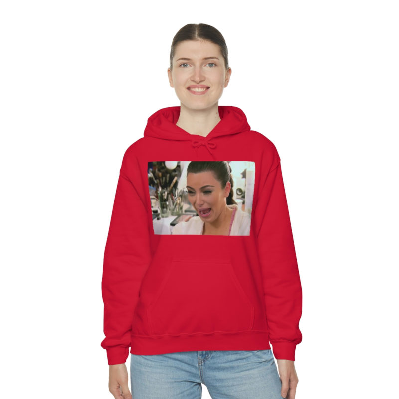 Kim Kardashian Crying Face Unisex Heavy Blend Hooded Sweatshirt - Image 28