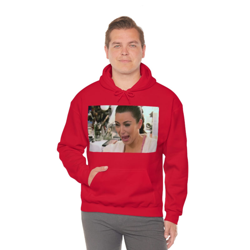 Kim Kardashian Crying Face Unisex Heavy Blend Hooded Sweatshirt - Image 29