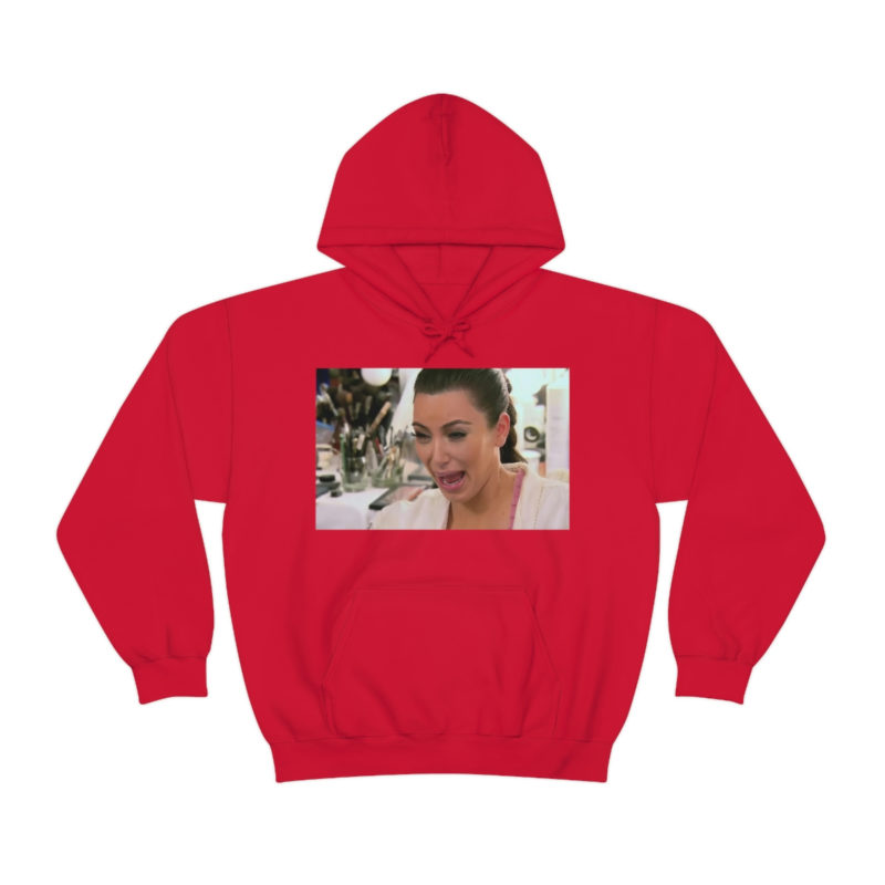 Kim Kardashian Crying Face Unisex Heavy Blend Hooded Sweatshirt - Image 25