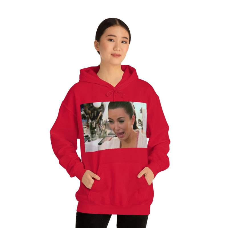 Kim Kardashian Crying Face Unisex Heavy Blend Hooded Sweatshirt - Image 26
