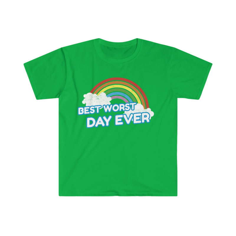 Best Worst Day Ever Sarcastic Funny Unisex Softstyle T-Shirt - Image 4