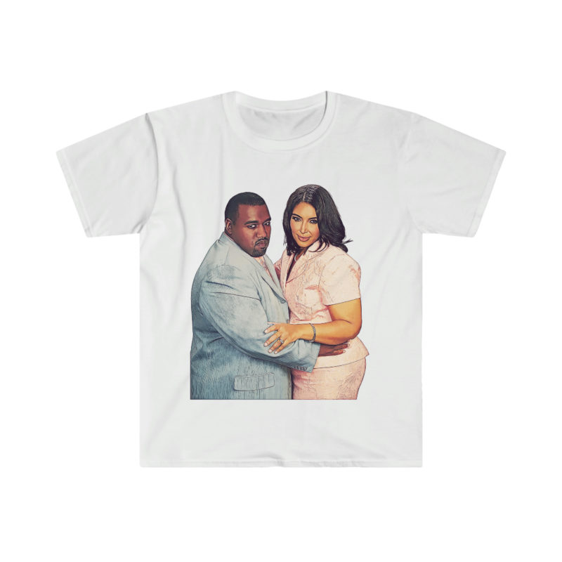 Plus Size Love, Kim Kardashian and Kayne West Unisex Softstyle T-Shirt - Image 3