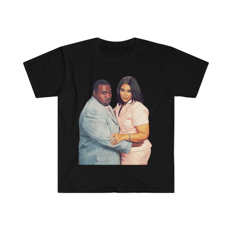 Plus Size Love, Kim Kardashian and Kayne West Unisex Softstyle T-Shirt