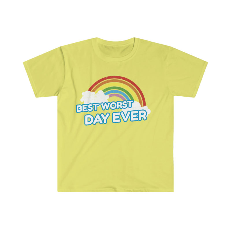Best Worst Day Ever Sarcastic Funny Unisex Softstyle T-Shirt - Image 3
