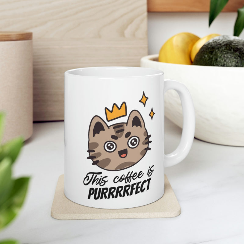 This Coffee Is Purrrrfect | Cute Cat Ceramic Mug 11oz - Image 5
