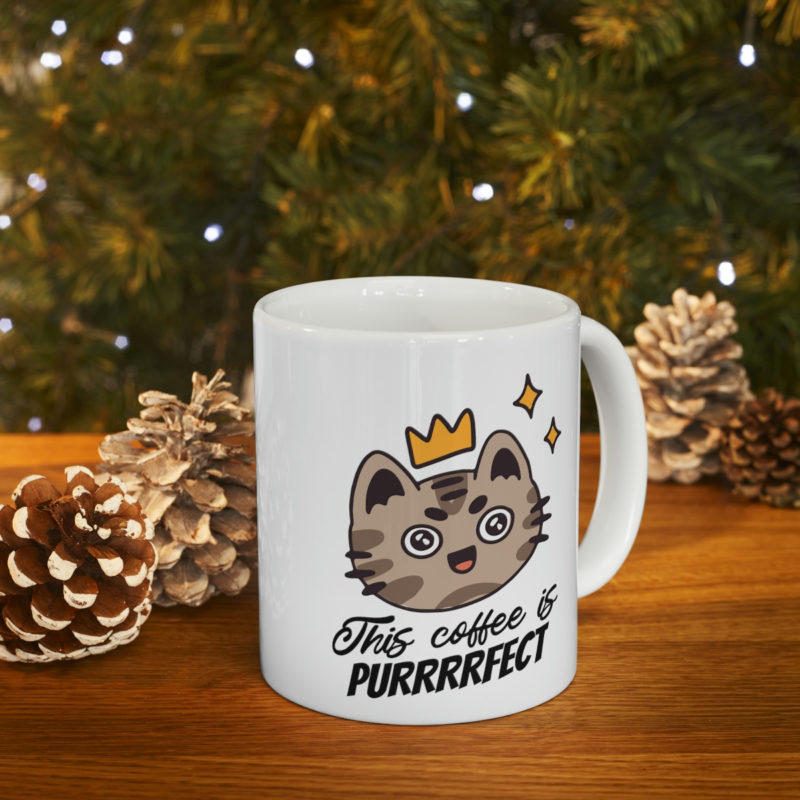 This Coffee Is Purrrrfect | Cute Cat Ceramic Mug 11oz - Image 6