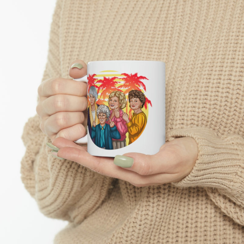 The Golden Girls Giving The Middle Finger - Ceramic Mug 11oz - Image 10
