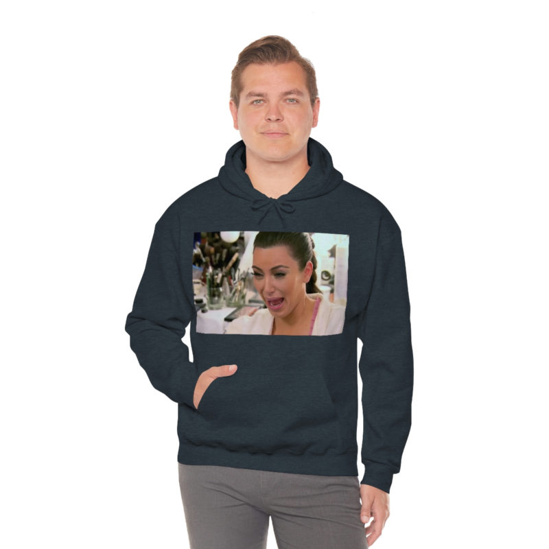 Kim Kardashian Crying Face Unisex Heavy Blend Hooded Sweatshirt - Image 21