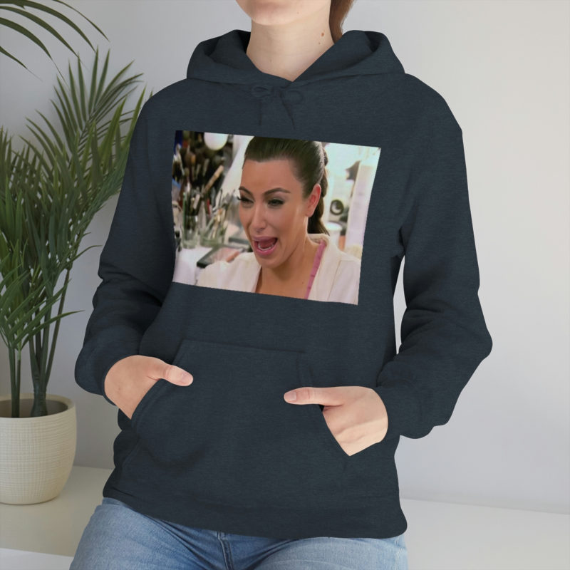 Kim Kardashian Crying Face Unisex Heavy Blend Hooded Sweatshirt - Image 22