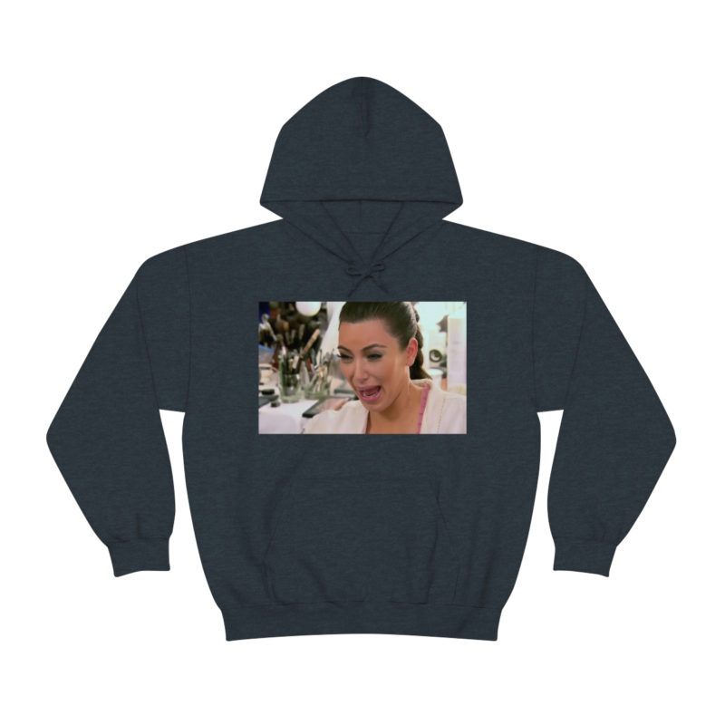 Kim Kardashian Crying Face Unisex Heavy Blend Hooded Sweatshirt - Image 17