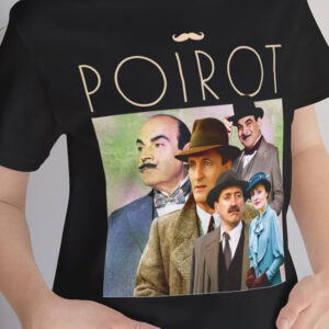 Step back in time with our 1990s Retro Style Hercule Poirot Unisex Bella Canvas T-Shirt! Featuring the iconic Belgian detective, this vintage-inspired tee is perfect for fans of Agatha Christie's classic mysteries. Made with premium Bella Canvas fabric, it offers unmatched comfort and durability. Whether you're solving mysteries or just love retro fashion, this Hercule Poirot tee is a must-have addition to your wardrobe. Shop now and channel your inner detective in style!