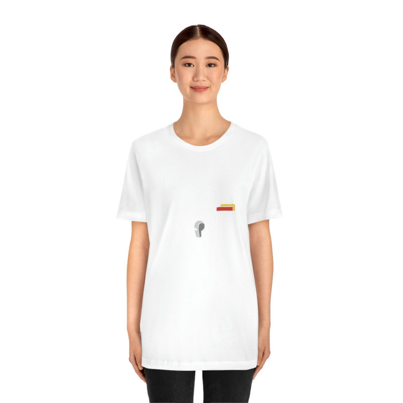 Black soccer referee costume with a whistle and cards Unisex Jersey T-Shirt - Image 11