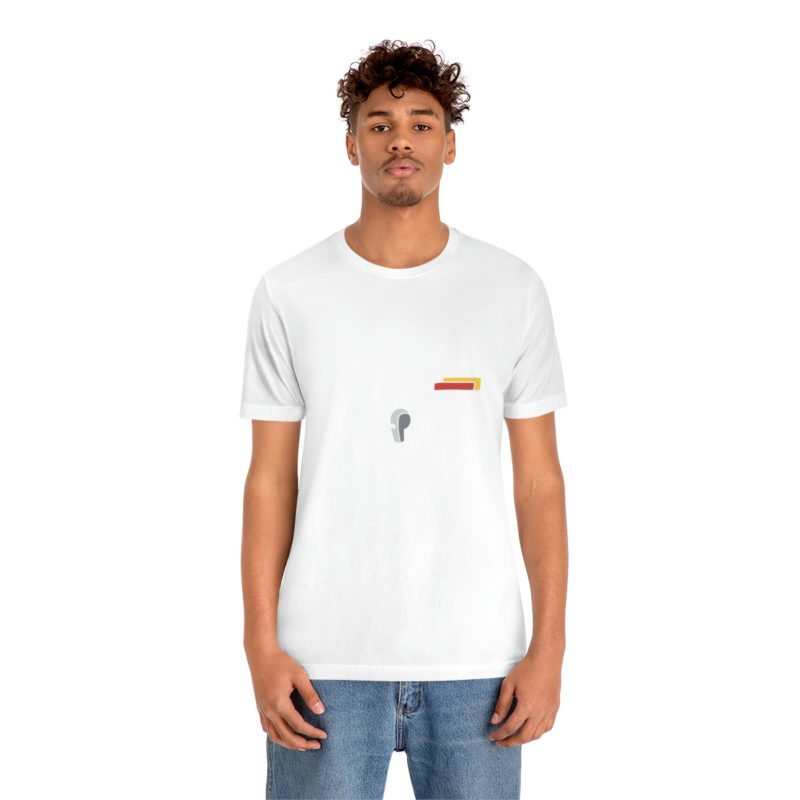 Black soccer referee costume with a whistle and cards Unisex Jersey T-Shirt - Image 12