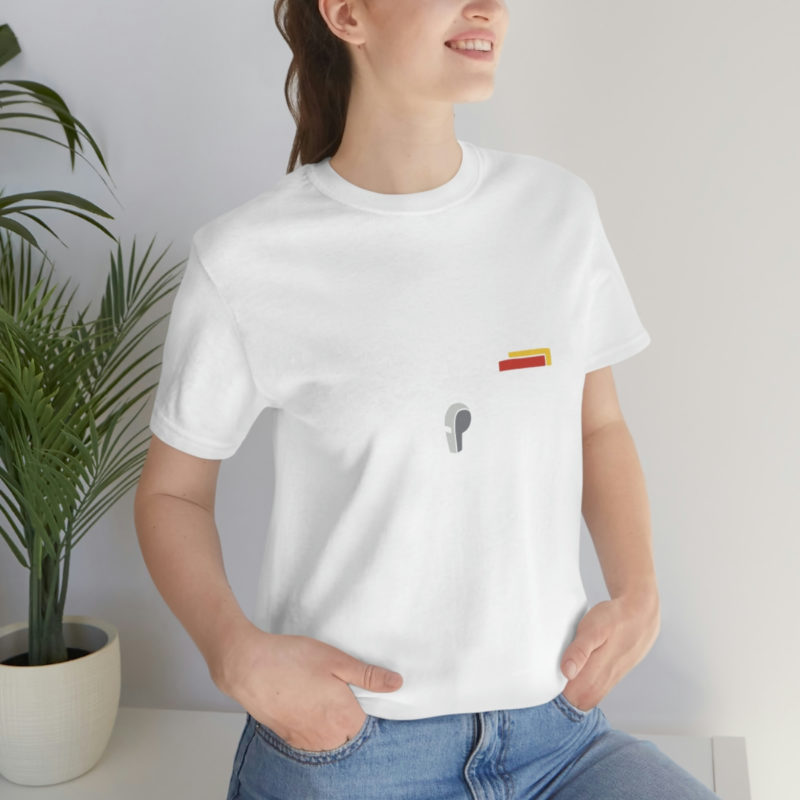 Black soccer referee costume with a whistle and cards Unisex Jersey T-Shirt - Image 15