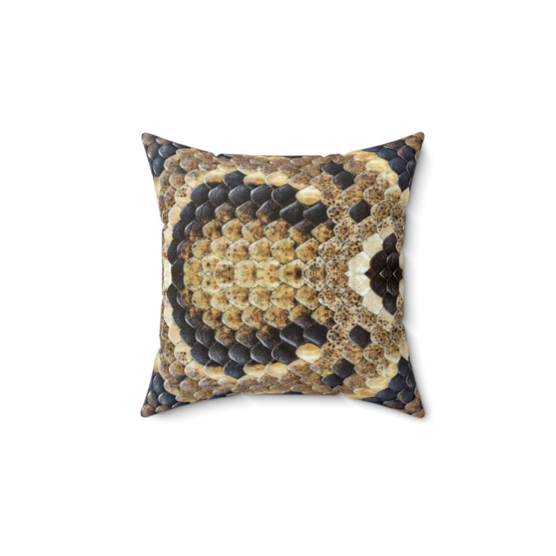 Rihanna as Medusa Snake Skin Print Spun Polyester Square Pillow - Image 5