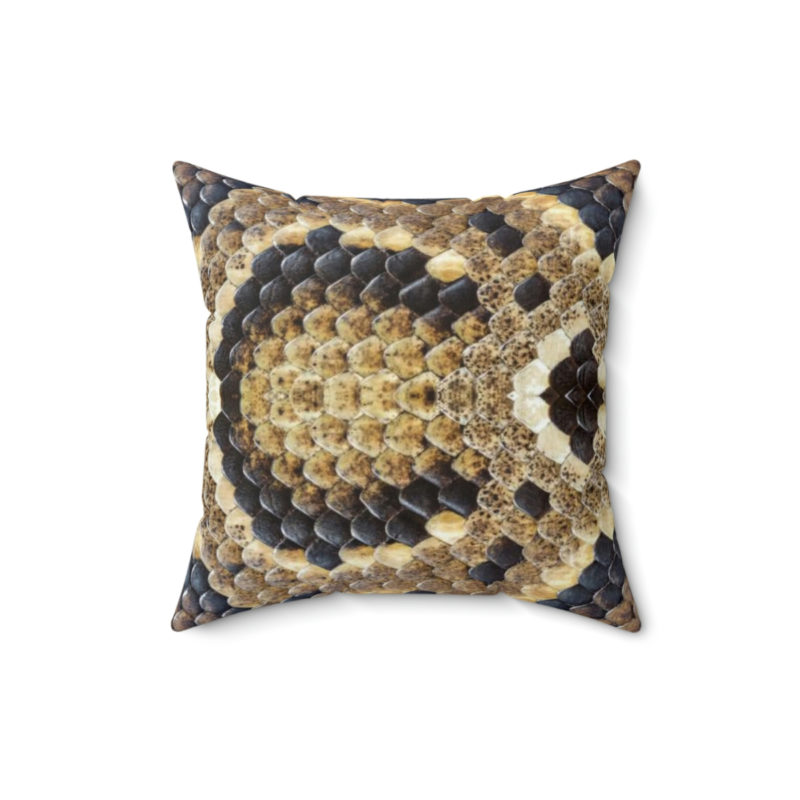 Rihanna as Medusa Snake Skin Print Spun Polyester Square Pillow - Image 8