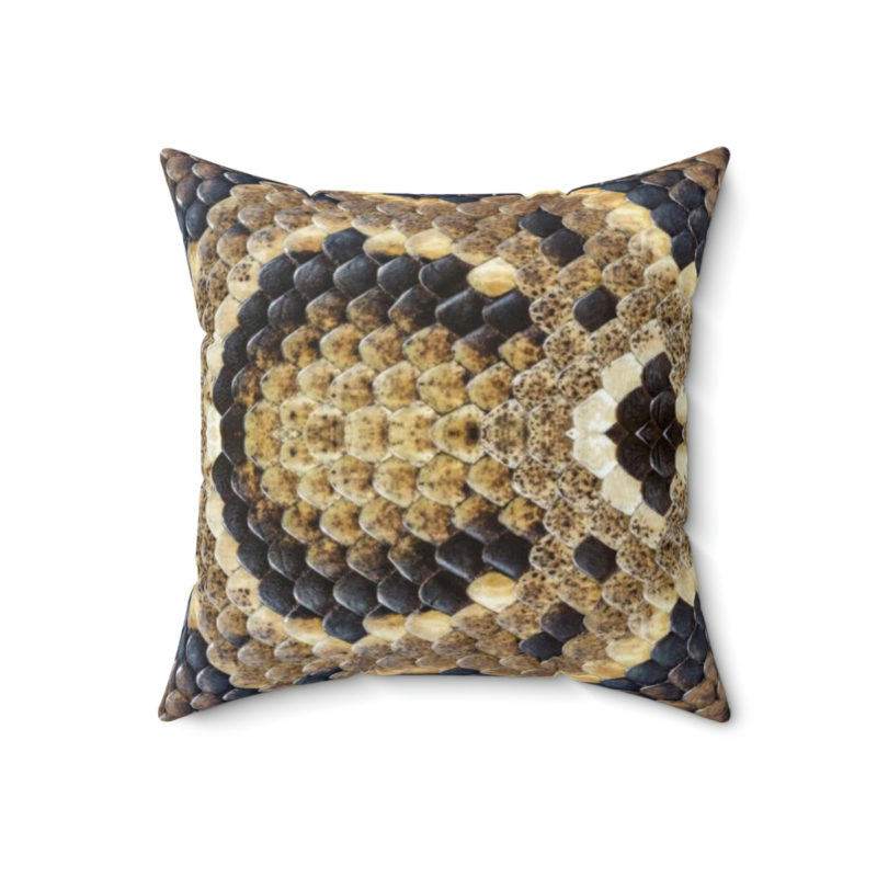 Rihanna as Medusa Snake Skin Print Spun Polyester Square Pillow - Image 11