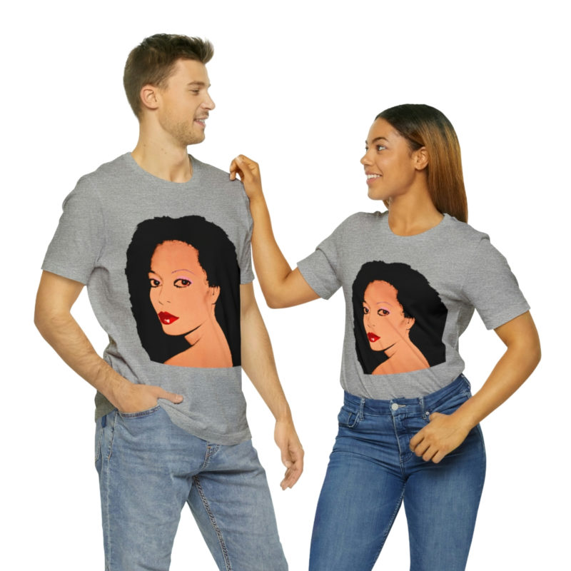 Diana Ross Silk Electric Cover Unisex Tee | Multiple Colors and Sizes | Diana Ross Warhol Art T-Shirt - Image 46