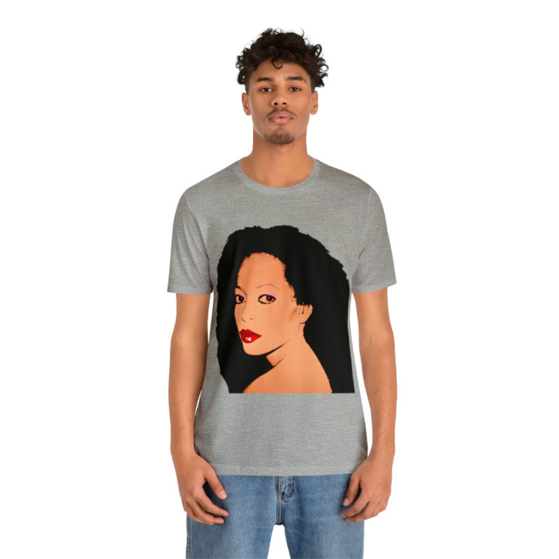 Diana Ross Silk Electric Cover Unisex Tee | Multiple Colors and Sizes | Diana Ross Warhol Art T-Shirt - Image 41