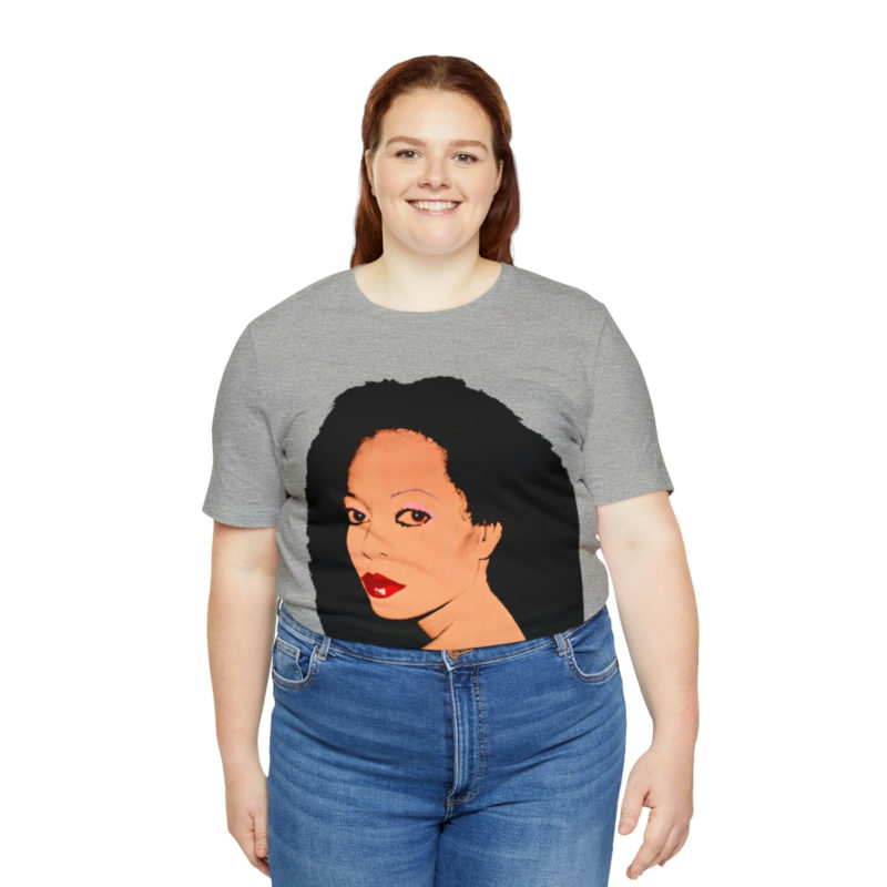 Diana Ross Silk Electric Cover Unisex Tee | Multiple Colors and Sizes | Diana Ross Warhol Art T-Shirt - Image 44