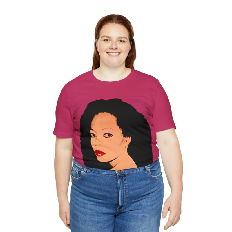 Diana Ross Silk Electric Cover Unisex Tee | Multiple Colors and Sizes | Diana Ross Warhol Art T-Shirt - Image 80