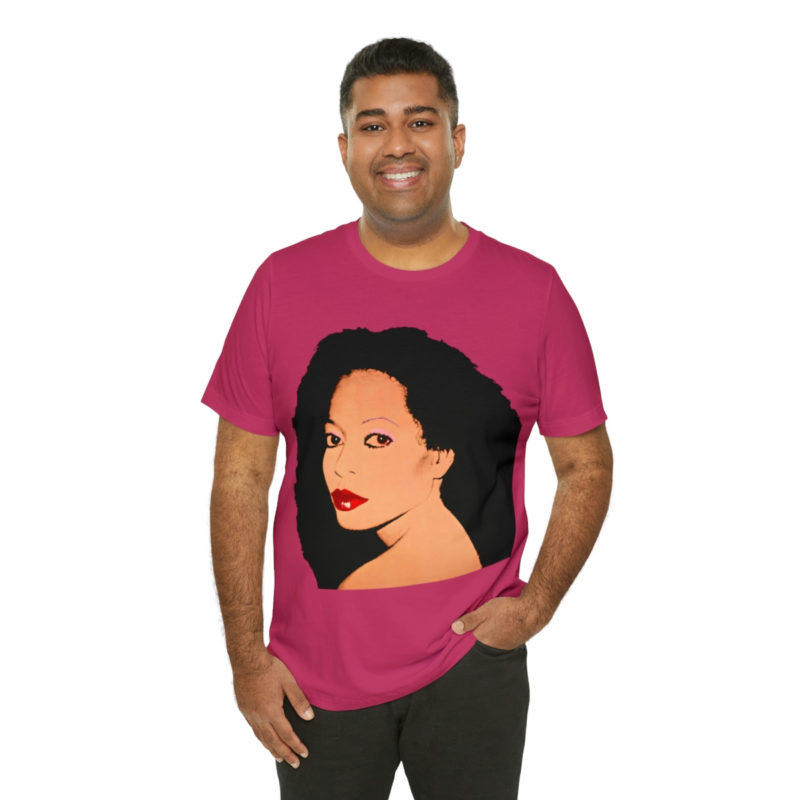 Diana Ross Silk Electric Cover Unisex Tee | Multiple Colors and Sizes | Diana Ross Warhol Art T-Shirt - Image 81