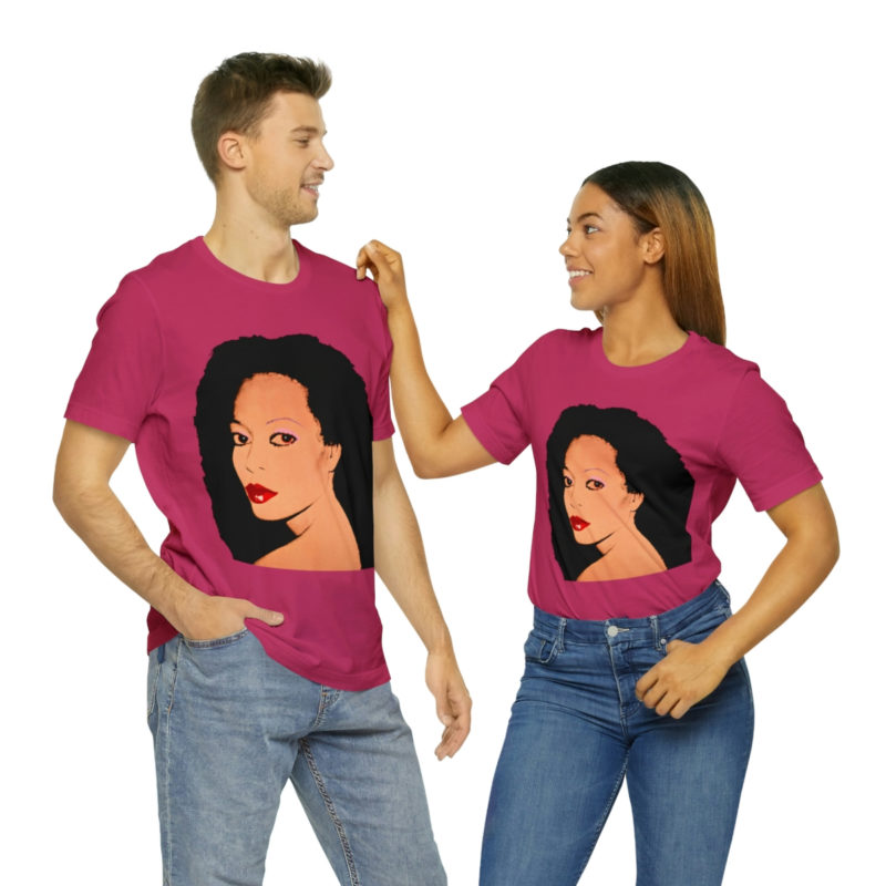 Diana Ross Silk Electric Cover Unisex Tee | Multiple Colors and Sizes | Diana Ross Warhol Art T-Shirt - Image 82