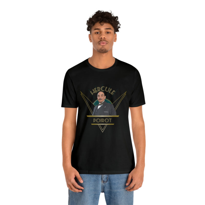 Hercule Poirot  Art Deco Inspired Unisex T-Shirt, The Belgian Detective T-Shirt , Roaring 20's Style Tee - Image 13