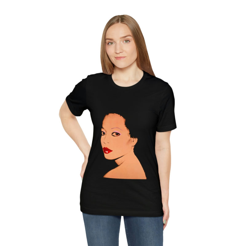 Diana Ross Silk Electric Cover Unisex Tee | Multiple Colors and Sizes | Diana Ross Warhol Art T-Shirt - Image 6
