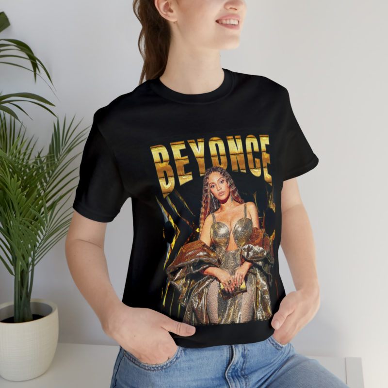 Beyonce Gold Unisex Jersey Short Sleeve Tour T-Shirt