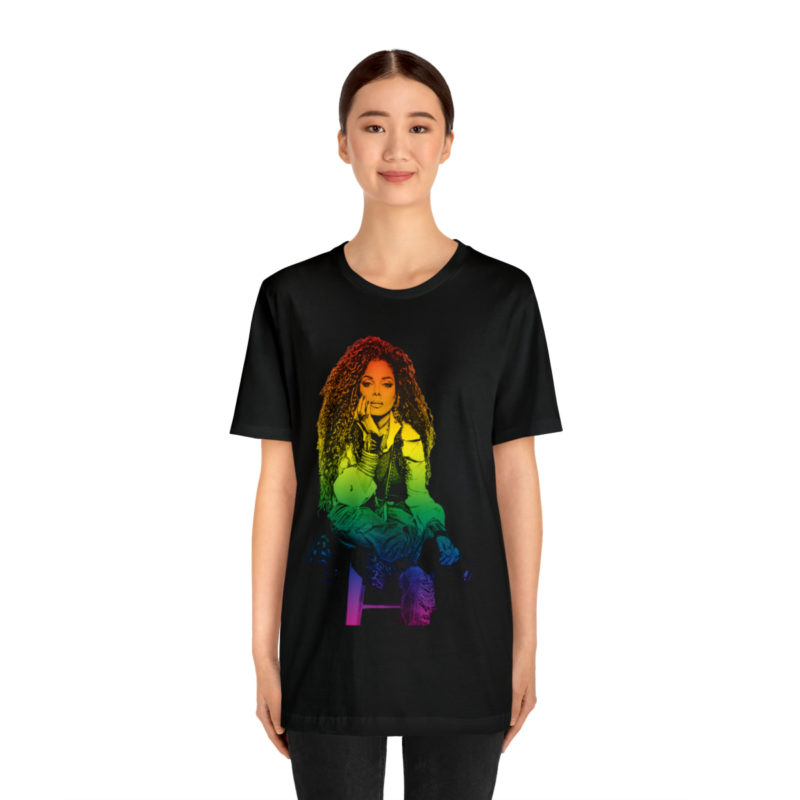 Janet Jackson LGBTQ PRIDE Unisex Jersey Short Sleeve Tee - Image 3