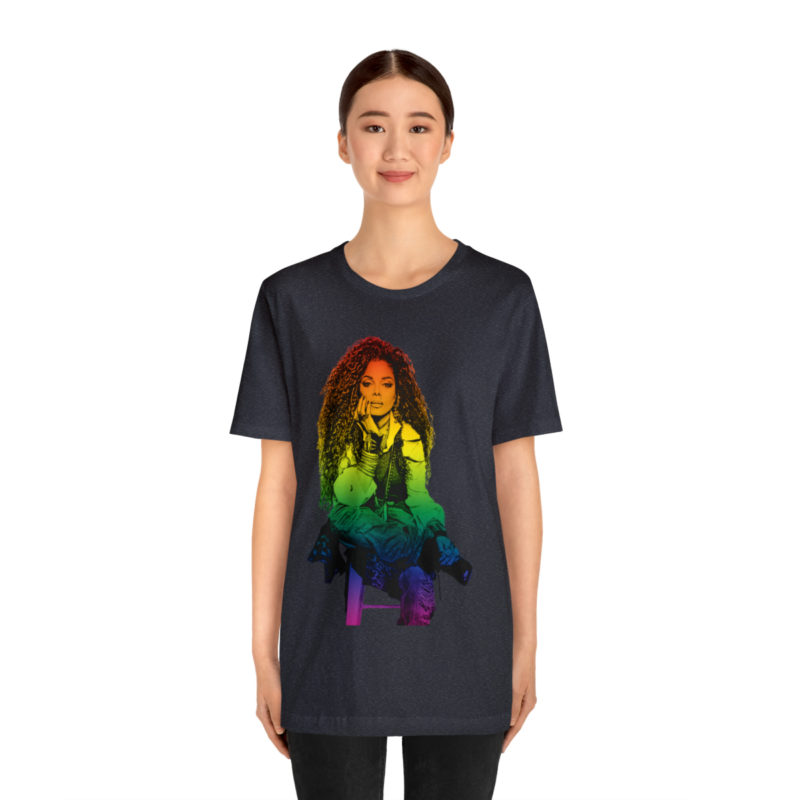 Janet Jackson LGBTQ PRIDE Unisex Jersey Short Sleeve Tee - Image 75