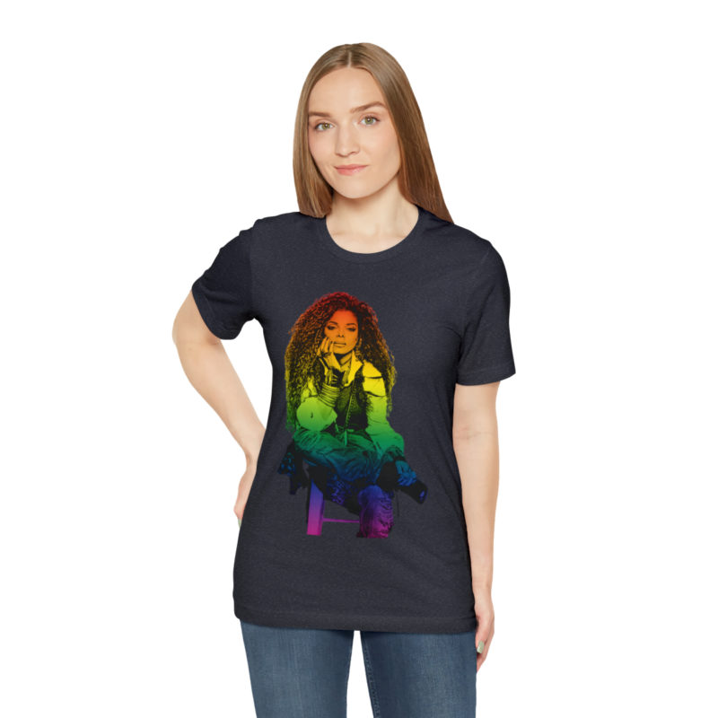 Janet Jackson LGBTQ PRIDE Unisex Jersey Short Sleeve Tee - Image 77