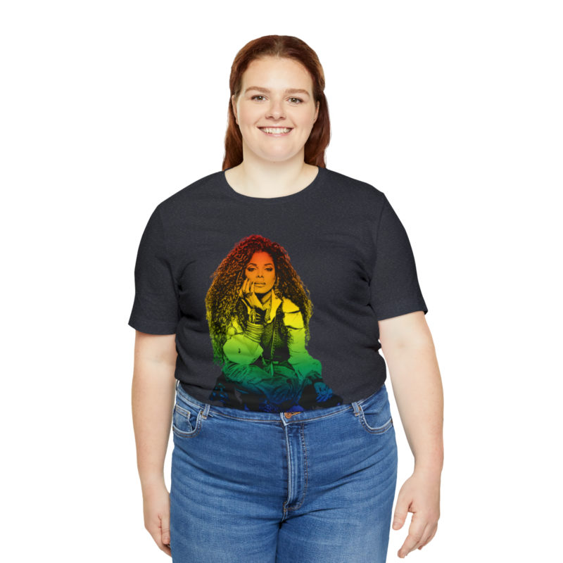Janet Jackson LGBTQ PRIDE Unisex Jersey Short Sleeve Tee - Image 79