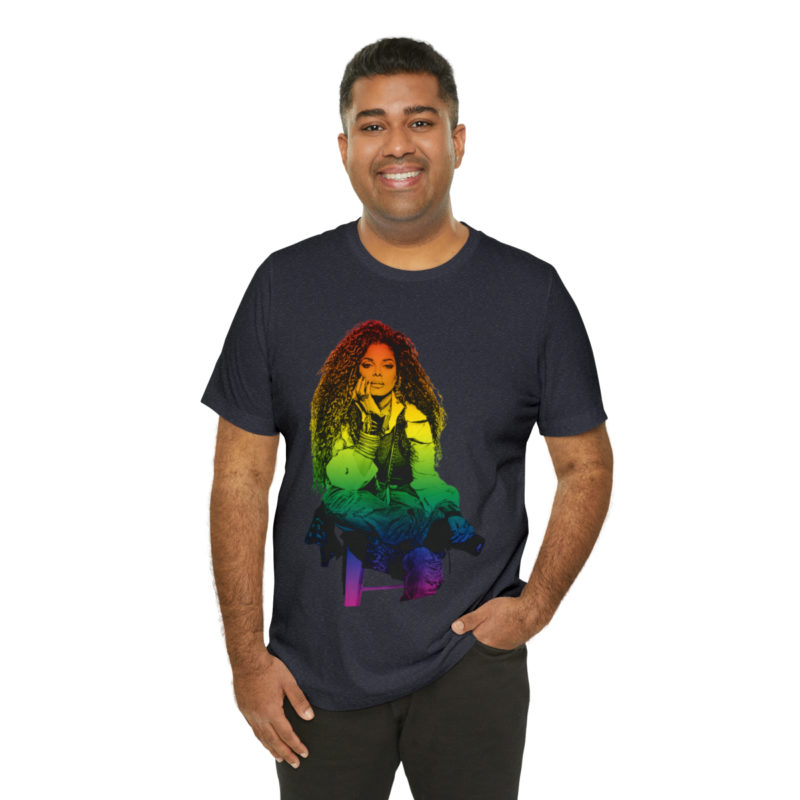 Janet Jackson LGBTQ PRIDE Unisex Jersey Short Sleeve Tee - Image 80