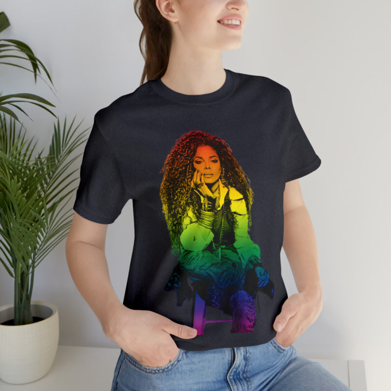 Janet Jackson LGBTQ PRIDE Unisex Jersey Short Sleeve Tee - Image 81