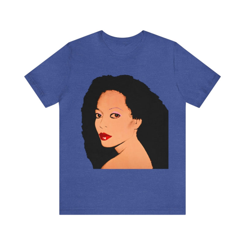 Diana Ross Silk Electric Cover Unisex Tee | Multiple Colors and Sizes | Diana Ross Warhol Art T-Shirt - Image 62