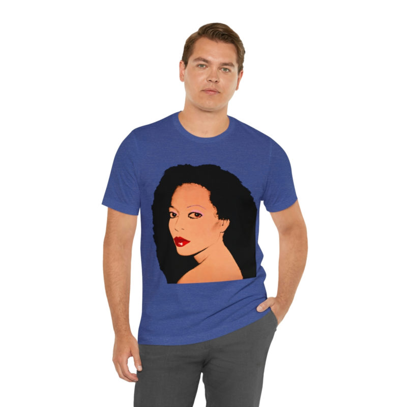 Diana Ross Silk Electric Cover Unisex Tee | Multiple Colors and Sizes | Diana Ross Warhol Art T-Shirt - Image 67