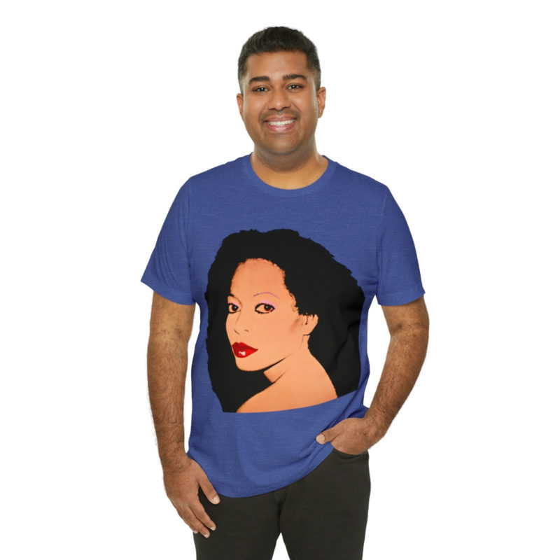 Diana Ross Silk Electric Cover Unisex Tee | Multiple Colors and Sizes | Diana Ross Warhol Art T-Shirt - Image 69