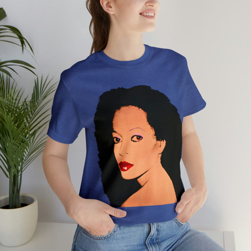 Diana Ross Silk Electric Cover Unisex Tee | Multiple Colors and Sizes | Diana Ross Warhol Art T-Shirt - Image 61
