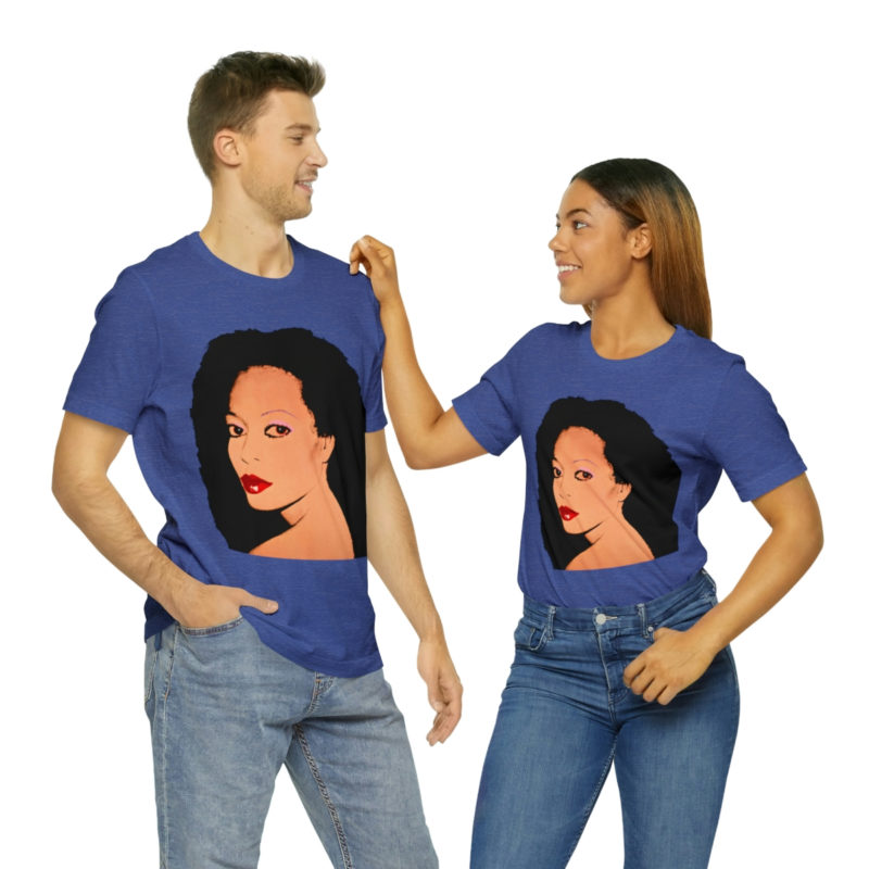 Diana Ross Silk Electric Cover Unisex Tee | Multiple Colors and Sizes | Diana Ross Warhol Art T-Shirt - Image 70
