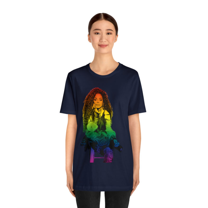 Janet Jackson LGBTQ PRIDE Unisex Jersey Short Sleeve Tee - Image 87